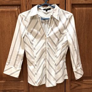Express Fitted Striped Blouse